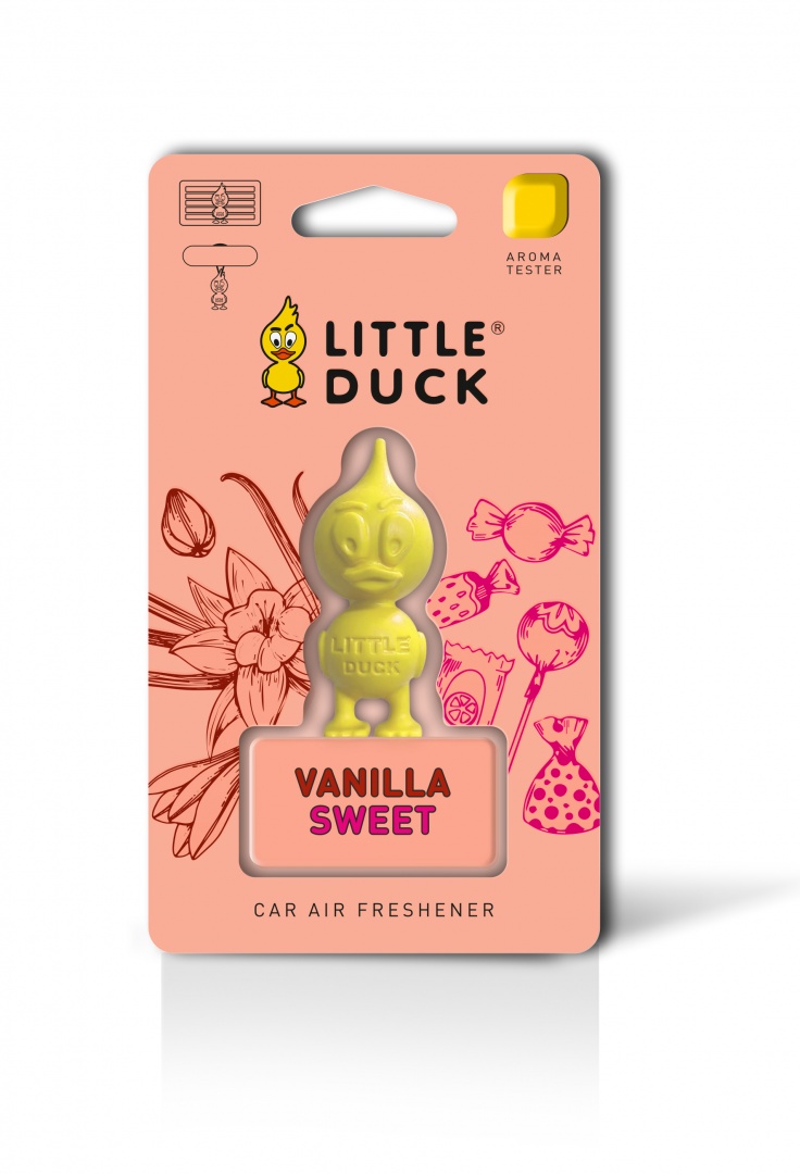 Ароматизатор воздуха 3D - Polymer "LITTLE DUCK" (TM "MIODORE") - VANILLA SWEET