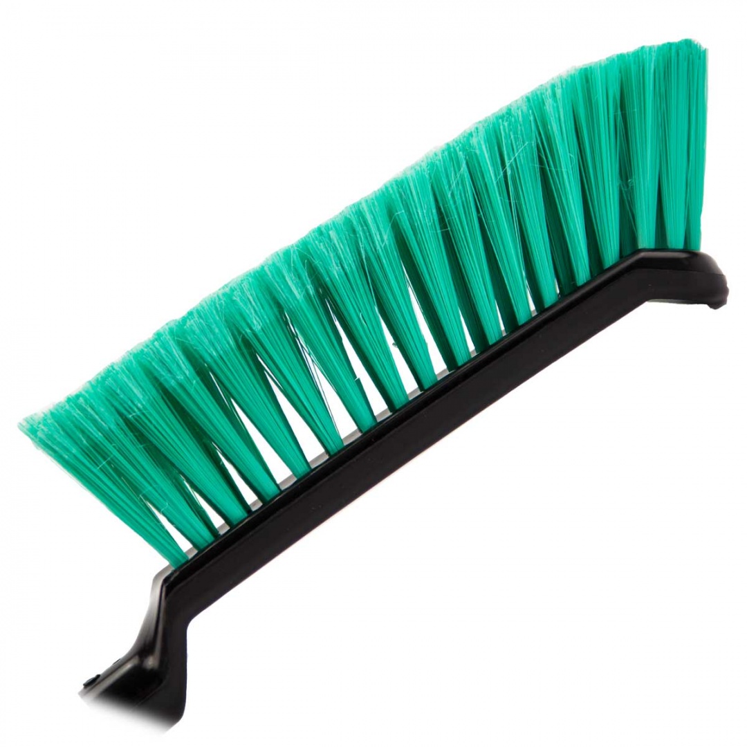 Щетка для снега cо скребком "Black&Blue" ВВ1005, поролоновая телескопическая ручка, 57-70см