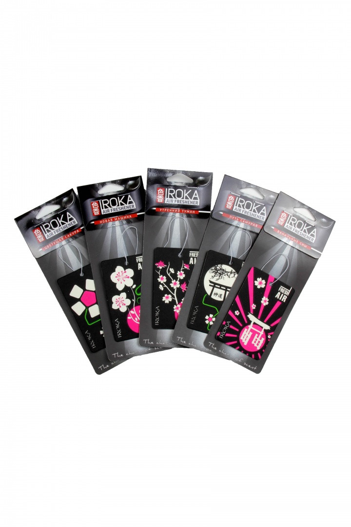 Ароматизатор "IROKA" "SAKURA", запахи в ассортименте (блок 24 шт)