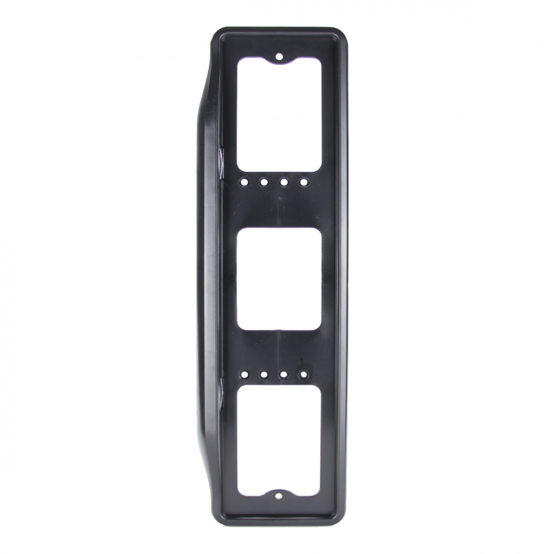 Рамка номерного знака с освещением верхним без надписи (чёрная)