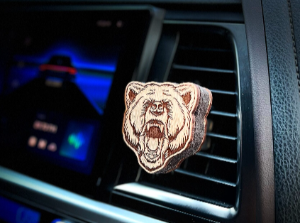 Ароматизатор Aroma Bar дефлектор на магните "Медведь рычит" коричнево-белый 