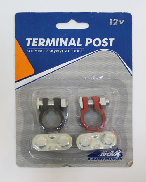 Клеммы аккумуляторные "Nova Bright" в блистере  - 2шт.