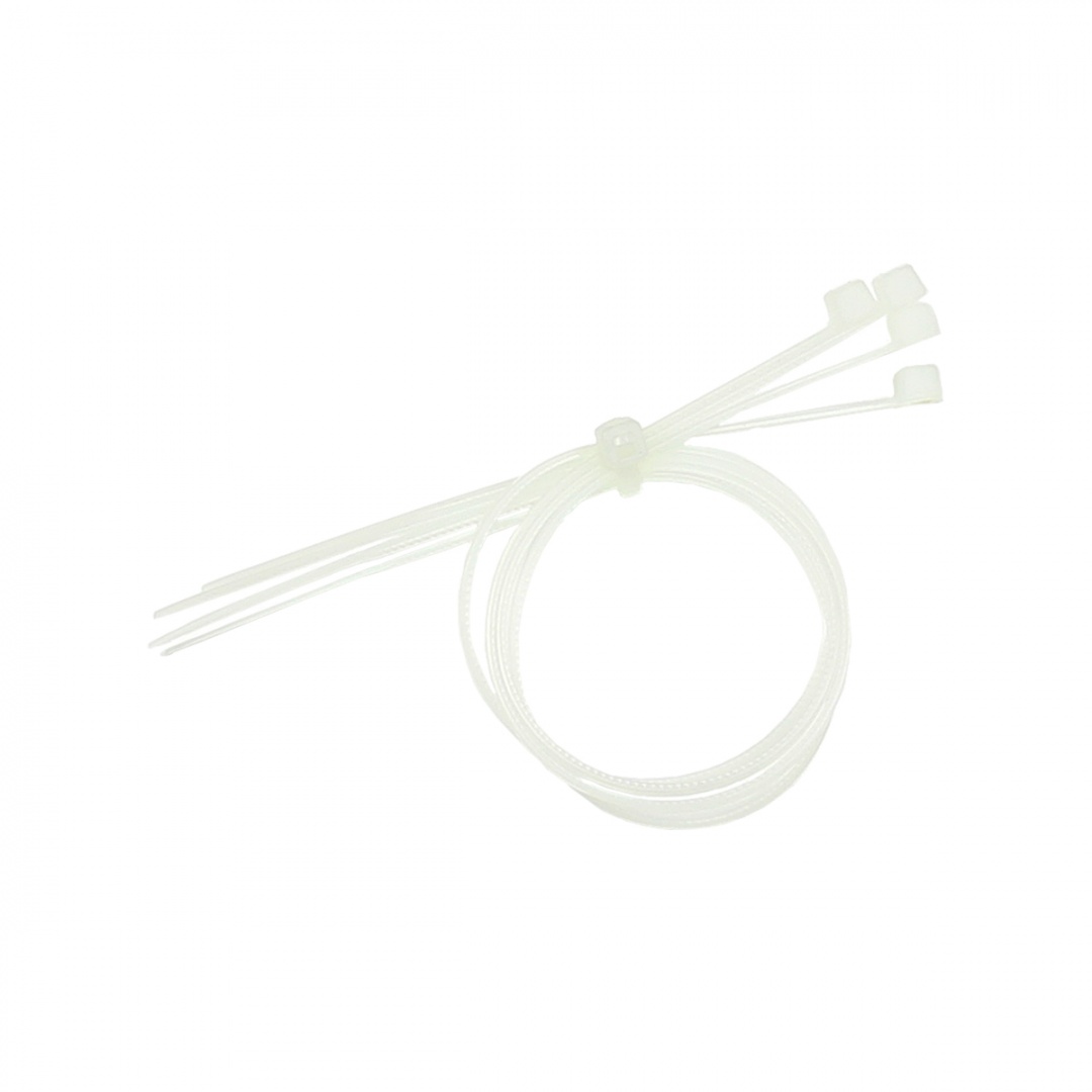 Хомут нейлоновый белый 2.5х200 мм (25 шт) 