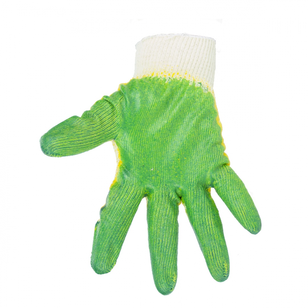 Перчатки х/б, двойной облив латекс 13класс