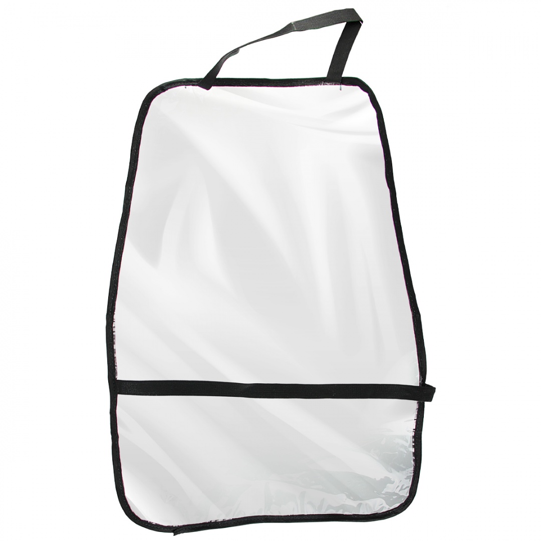 Накидка на спинку сиденья "Nova Bright" «Защита от детских ножек» на резинке, прозрачная (60х40 см)