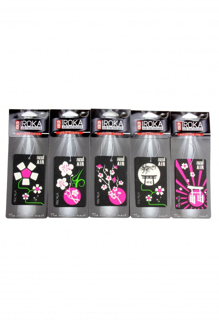 Ароматизатор "IROKA" "SAKURA", запахи в ассортименте (блок 24 шт)