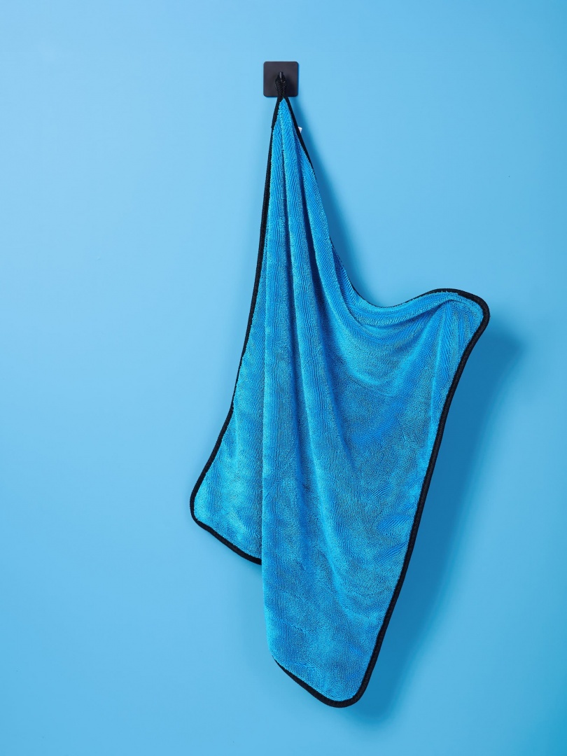 Салфетка из суперплотной микрофибры для чистки, сушки и полировки кузова "Li-Sa" 50х60см, высокий ворс, плотность 600г/м2 (LS0115)