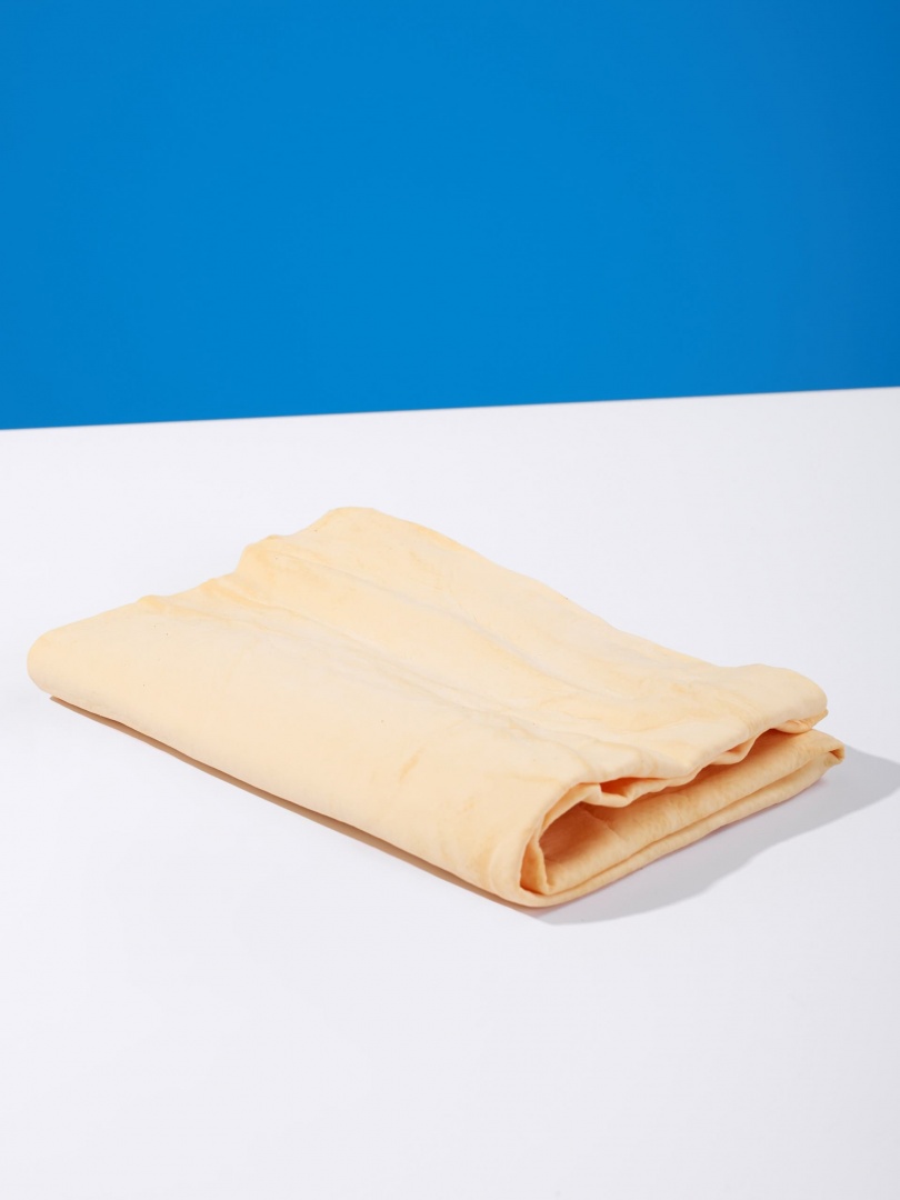 Салфетка "Li-Sa" из синтетической замши в тубе, большая (64х43см)/100, желтая