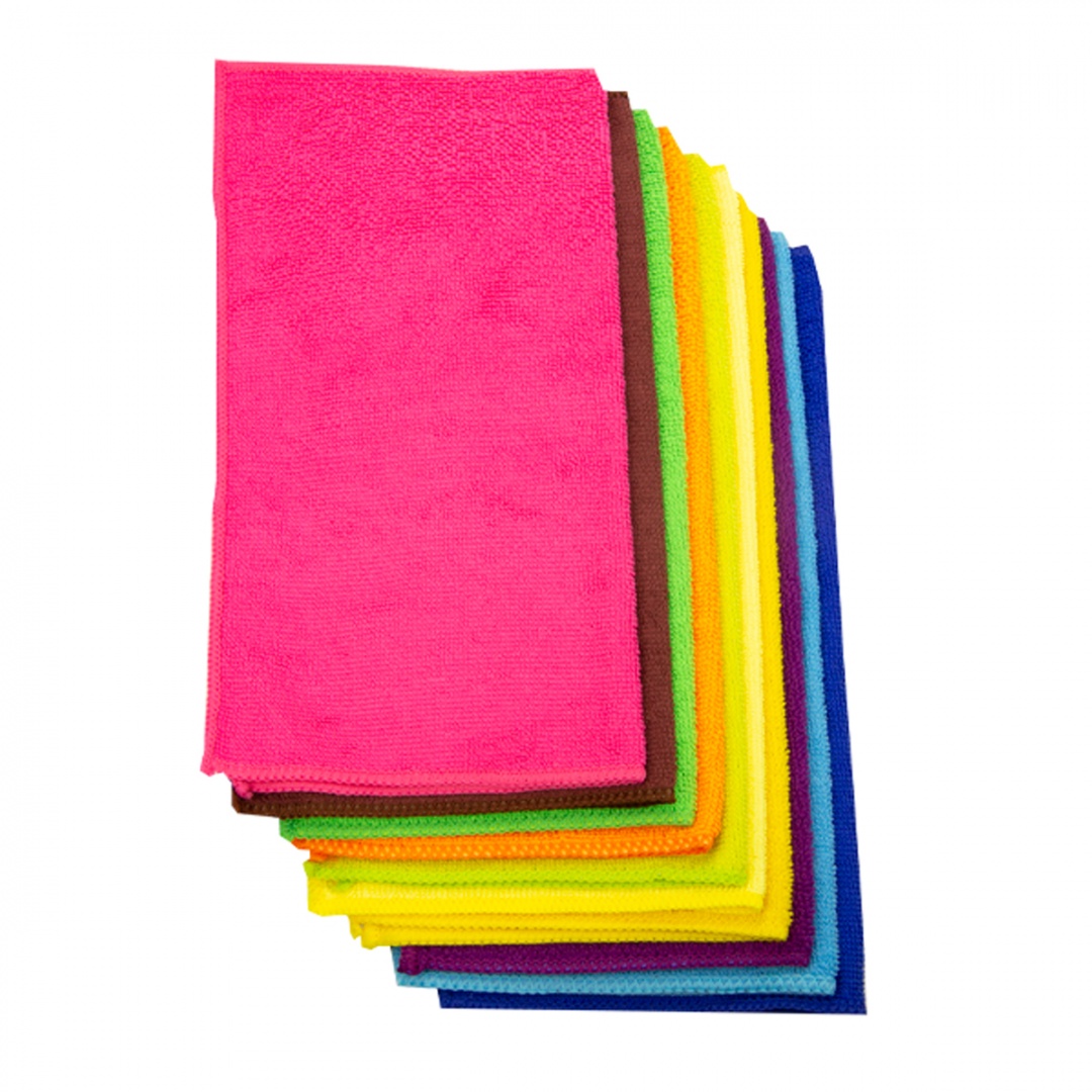 Салфетки из микрофибры "Li-Sa" в наборе (10 шт-25х25см)  (47388)