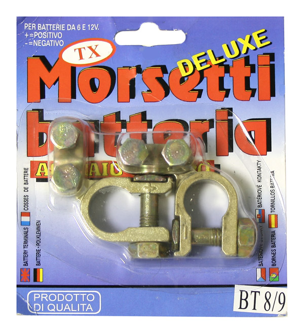 Клеммы аккумуляторные "Nova Bright" в блистере  - 2шт.