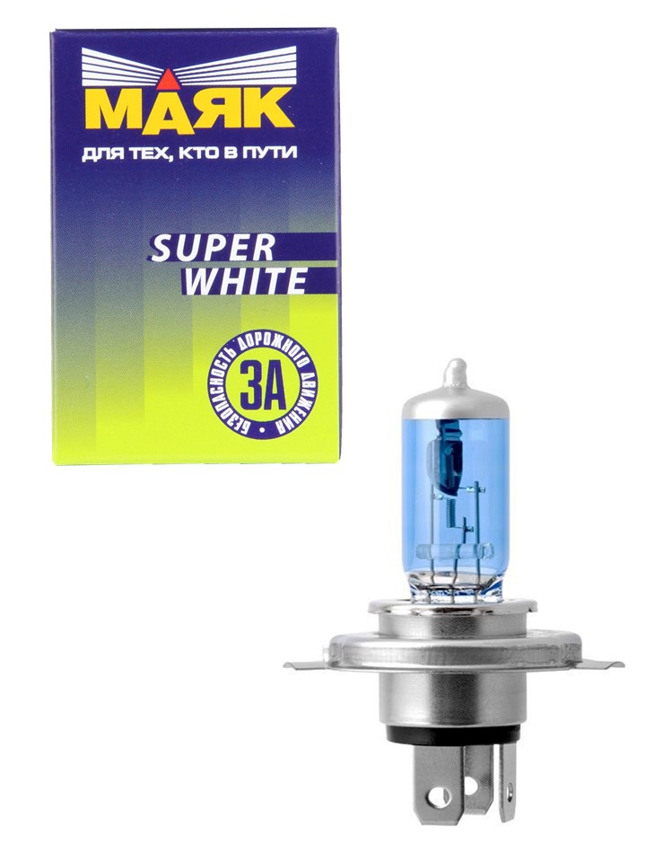 Лампа "Маяк" Н 4 12- 60/55 P43t SUPER WHITE