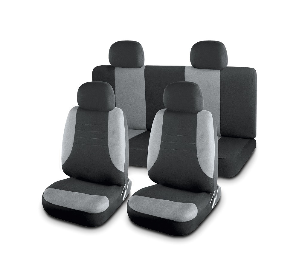 Чехлы на сиденья "Nova Bright-fusion" "CLASSIC" черно-серые (11 предметов)